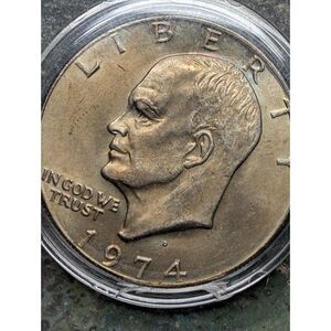 1974 Eisenhower Dollar – Stunning Toning, Apollo Tribute